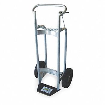 DAYTON Cylinder HandTruck 600lb 48 x25-1/2 x20, 2MPV4