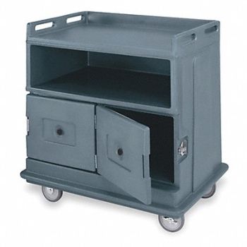CAMBRO Beverage Service Cart Poly Gray, 2MPV7
