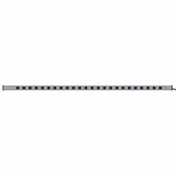 POWER FIRST Outlet Strip 24 Outlet 15A 72 L Gry, 2MV37