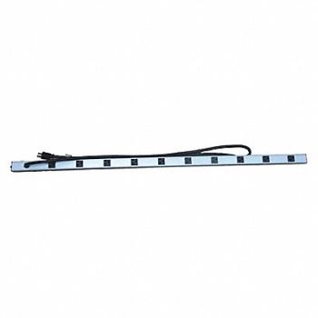 POWER FIRST Outlet Strip 10 Outlet 20A 48 L Gry, 2MV41