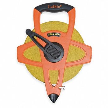 CRESCENT LUFKIN Tape Measure 1/2 Inx328 ft Orange/Black, 2MVT9