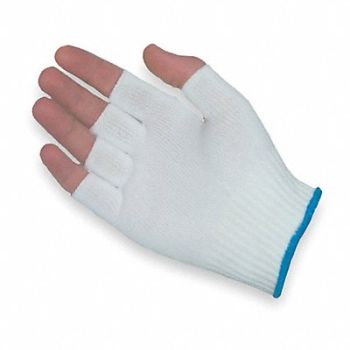 P.I.P. Fingerless Glove Liner White Nylon PK12, 2MWC6