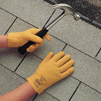 SHOWA Coated Gloves Yellow XL, 2MXP7