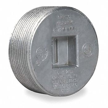 HUBBELL KILLARK Blank Plugs Aluminium Trade Size 2in, 2MY89
