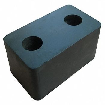 GRAINGER APPROVED Trailer/Crane Dock Bumper Rubber PK2, 2MYR7