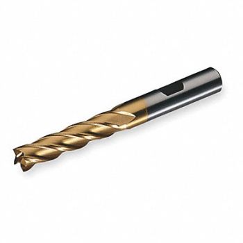 CLEVELAND Sq. End Mill Single End Cobalt 7/8, 2MZW4