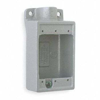 HUBBELL KILLARK Weatherproof Box Malleable Iron 18 cu.in, 2NA22