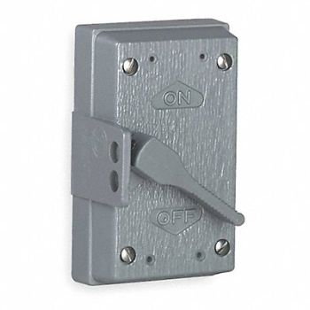 HUBBELL KILLARK Weatherproof Cover Vertical Aluminum, 2NA29
