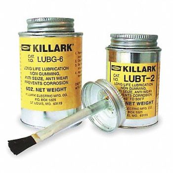 HUBBELL KILLARK Gen Purp Anti-Seize 6 oz BrshTp Cn, 2NA74