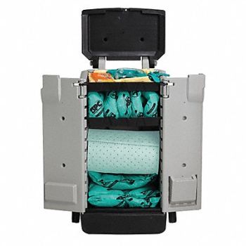 BRADY SPC ABSORBENTS Spill Kit Chem/Hazmat Gray, 2NCP3