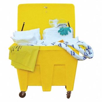 BRADY SPC ABSORBENTS Spill Kit Oil-Based Liquids Yellow, 2NCP4