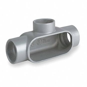 HUBBELL KILLARK Conduit Outlet Body Iron Trd Sz 1in, 2NE41