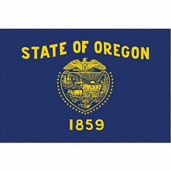 NYLGLO D3761 Oregon State Flag 3x5 Ft, 2NEN1