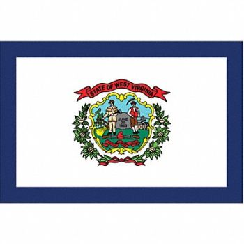 NYLGLO D3761 West Virginia State Flag 3x5 Ft, 2NEP3