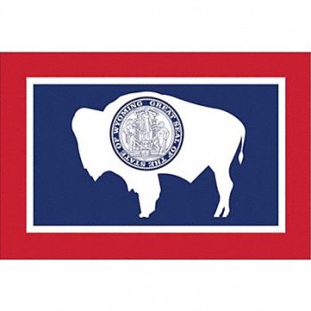 NYLGLO D3761 Wyoming State Flag 3x5 Ft, 2NEP5