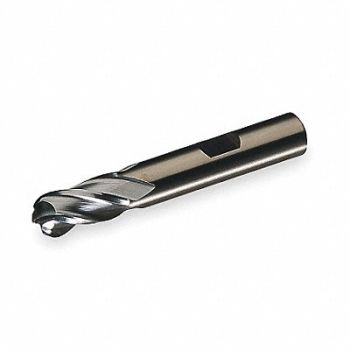 CLEVELAND Ball End Mill Single End 3/4 Cobalt, 2NFU6