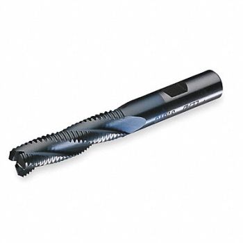 CLEVELAND Sq. End Mill Single End Cobalt 1/2, 2RHL3