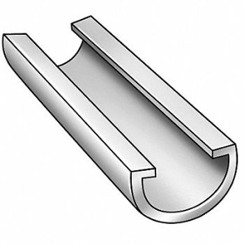 GRAINGER APPROVED HlfRndConveyorGuideRail UHMW 17/32 InDia, 2NJD5