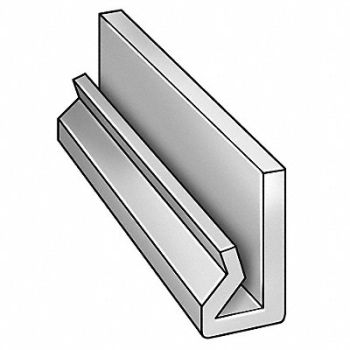 GRAINGER APPROVED J Leg 1/4 T 1 W 10 ftL UHMWPE White, 2NJE1