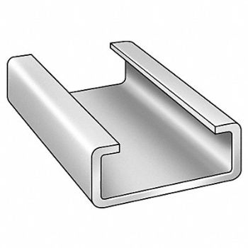 GRAINGER APPROVED C Channel 1 1/2 Leg 2 x10 ft UHMWPE, 2NJE7