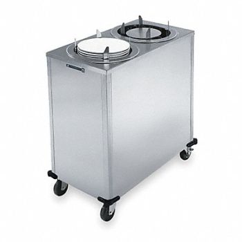 LAKESIDE Plate Dispenser Cart Adj SS 26x17x39, 2NKA6
