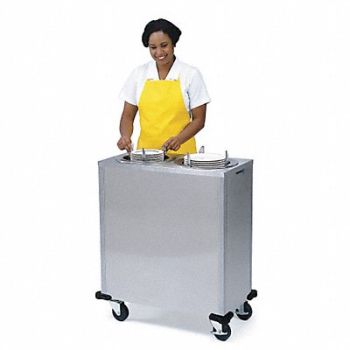 LAKESIDE Plate Dispenser Cart Adj Heated 35x20x39, 2NKC1