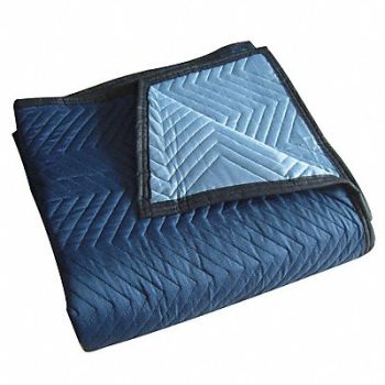 GRAINGER APPROVED Quilted Moving Blanket Blue PK6, 2NKT4