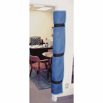 GRAINGER APPROVED Cotton/Poly Quilted Door Jam Cover, 2NKU1