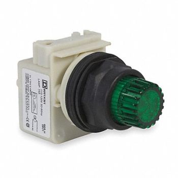 SCHNEIDER ELECTRIC Illum Push Button Operator 30mm Green, 2NMF4