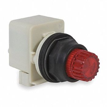 SCHNEIDER ELECTRIC Illum Push Button Operator 30mm Red, 2NMF5