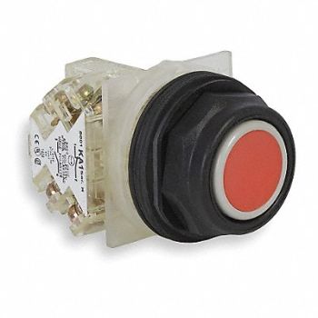 SCHNEIDER ELECTRIC H7062 Non-Illuminated Push Button Plastic Red, 2NMH6