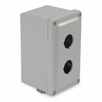 SCHNEIDER ELECTRIC Pushbutton Enclosure 30mm 2 Hole Plastic, 2NMR3