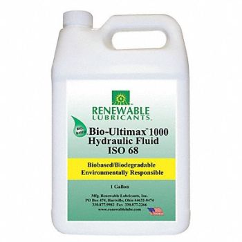 RENEWABLE LUBRICANTS Hydraulic Oil Bio Ultimax 1000 1 Gal 68, 2NMW3