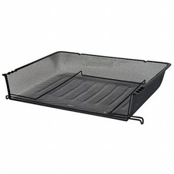 ROLODEX Letter Tray 14-1/4 In x 10-1/16 In Black, 2NRJ7