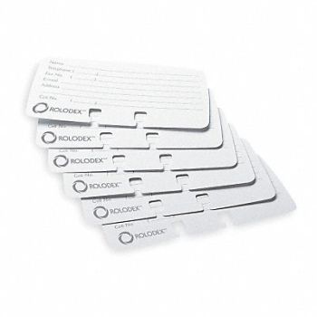 ROLODEX Business Card Refills Lined PK100, 2NRL7