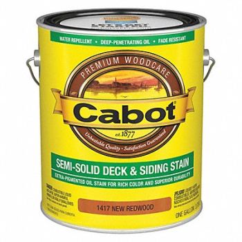 CABOT Stain Semi-Solid NewRedwood Flat 1 gal., 2NTD3
