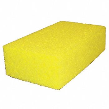 TOUGH GUY Sponge 7 1/2 in L Yellow, 2NTH6