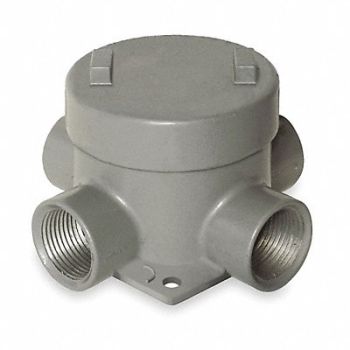 HUBBELL KILLARK Conduit Outlet Body Aluminum X, 2NVL9