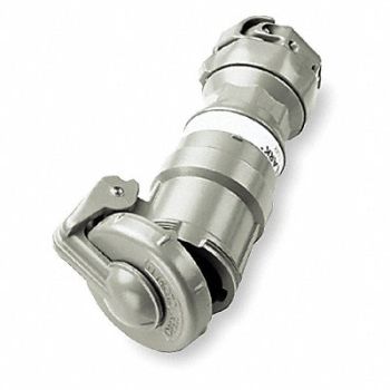 HUBBELL Pn Slv Connctr 100 A Style 1 Gray 4Pl, 2NVU3