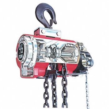 INGERSOLL RAND / ARO Air Chain Hoist 1100 lb Cap. 10 ft Lft, 2NY38