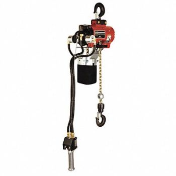 INGERSOLL RAND / ARO Air Chain Hoist 550 lb Cap. 10 ft Lift, 2NY43