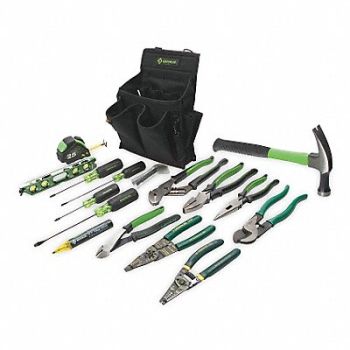 GREENLEE General Hand Tool Kit No of Pcs. 17, 2NYH4
