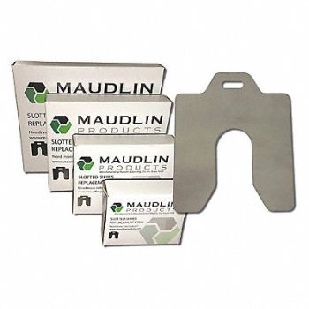 MAUDLIN PRODUCTS Slotted Shim H-8x8 Inx0.125In PK5, 2NZW5