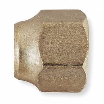 PARKER Short Nut 45deg Brass Tube 5/8 in PK10, 2P158
