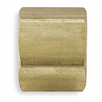 PARKER Nut Brass Comp 1/4In PK10, 2P215