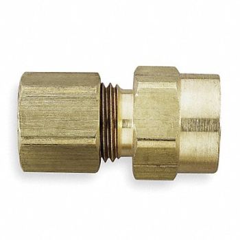 PARKER Connector Brass CompxF 5/8Inx1/2In PK10, 2P235
