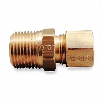 PARKER Connector Brass CompxM 1/2In PK10, 2P243