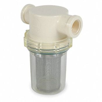 RON-VIK Inline Strainer 5 3/8 H Clear 305 micron, 6UJL2