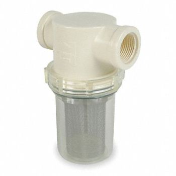 RON-VIK Inline Strainer 5 3/8 H Clear 305 micron, 6UJL3