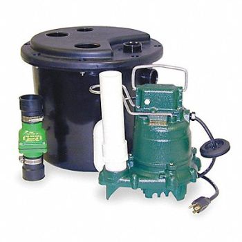 ZOELLER Sink Drain Pump System Integral 1/3 HP, 2P778
